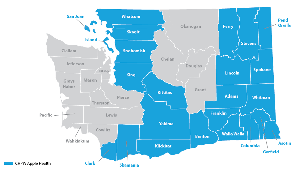 Coverage Areas Washington State Local Health Insurance CHPW