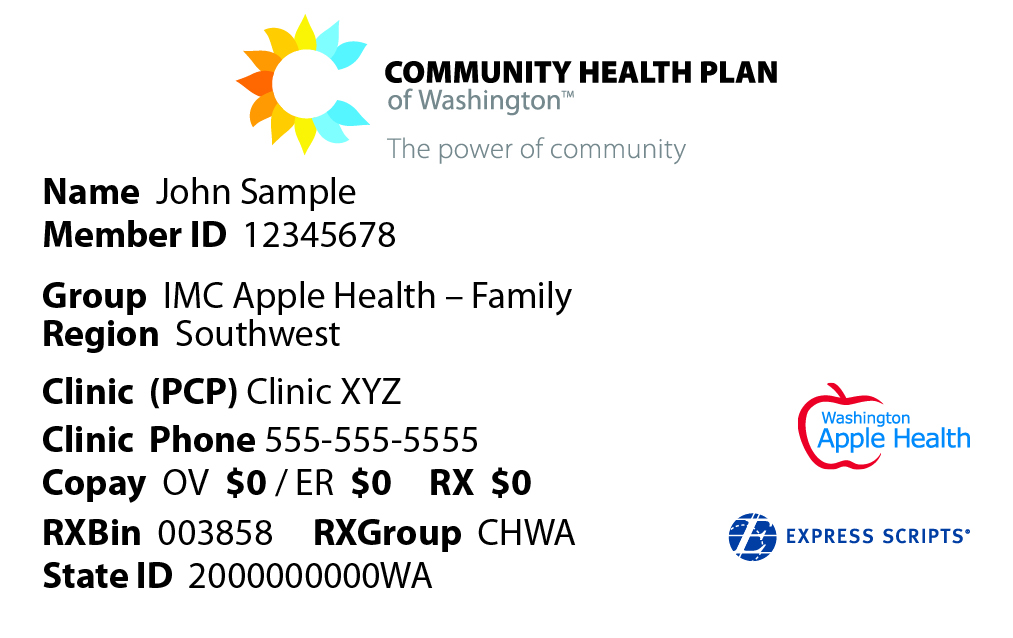 Print Id Card Washington State Local Health Insurance Chpw